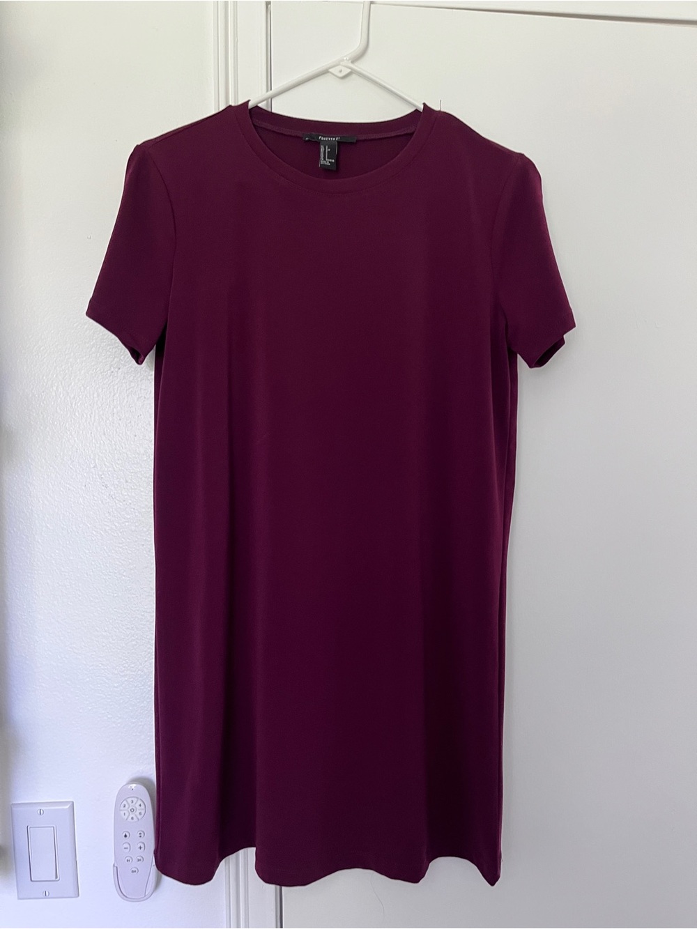 Forever 21 Plum Short Sleeve Shift Tunic